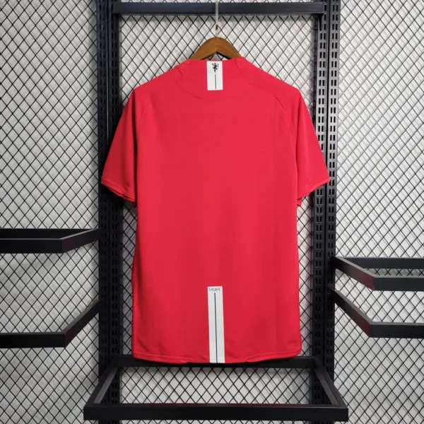 man retro red back